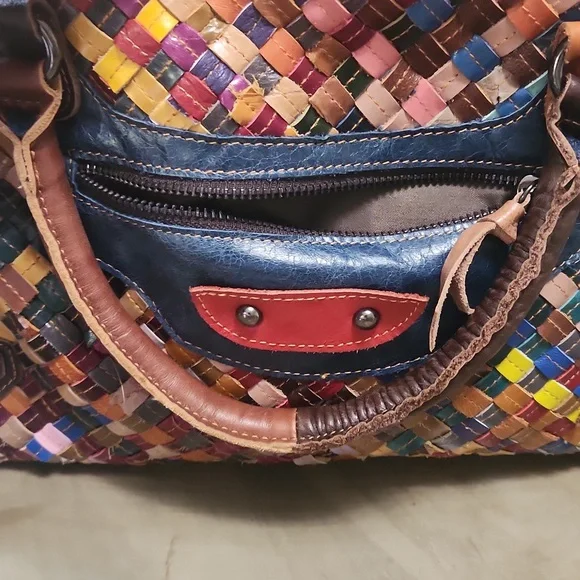 Multicolor leather purse - Picture 3 of 10